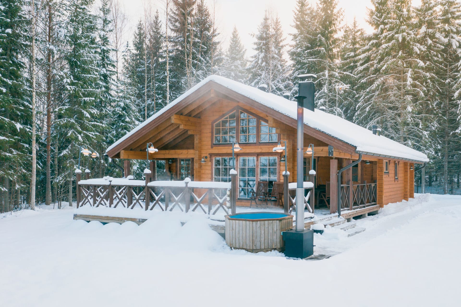 Villa Riuttahovi, wintertime