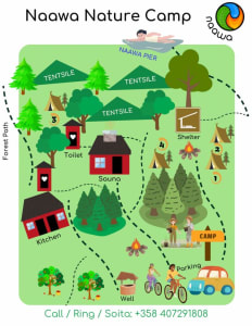 Naawa nature camp - Map