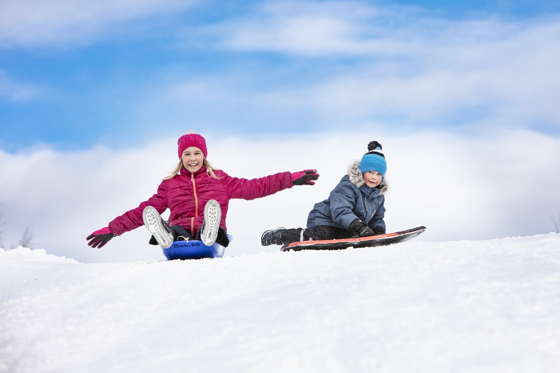 Winter fun at the sledding hill