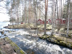 This small river between two lakes was the location of an old sawmill.