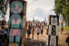 Ilosaarirock Festival site in July 2023.