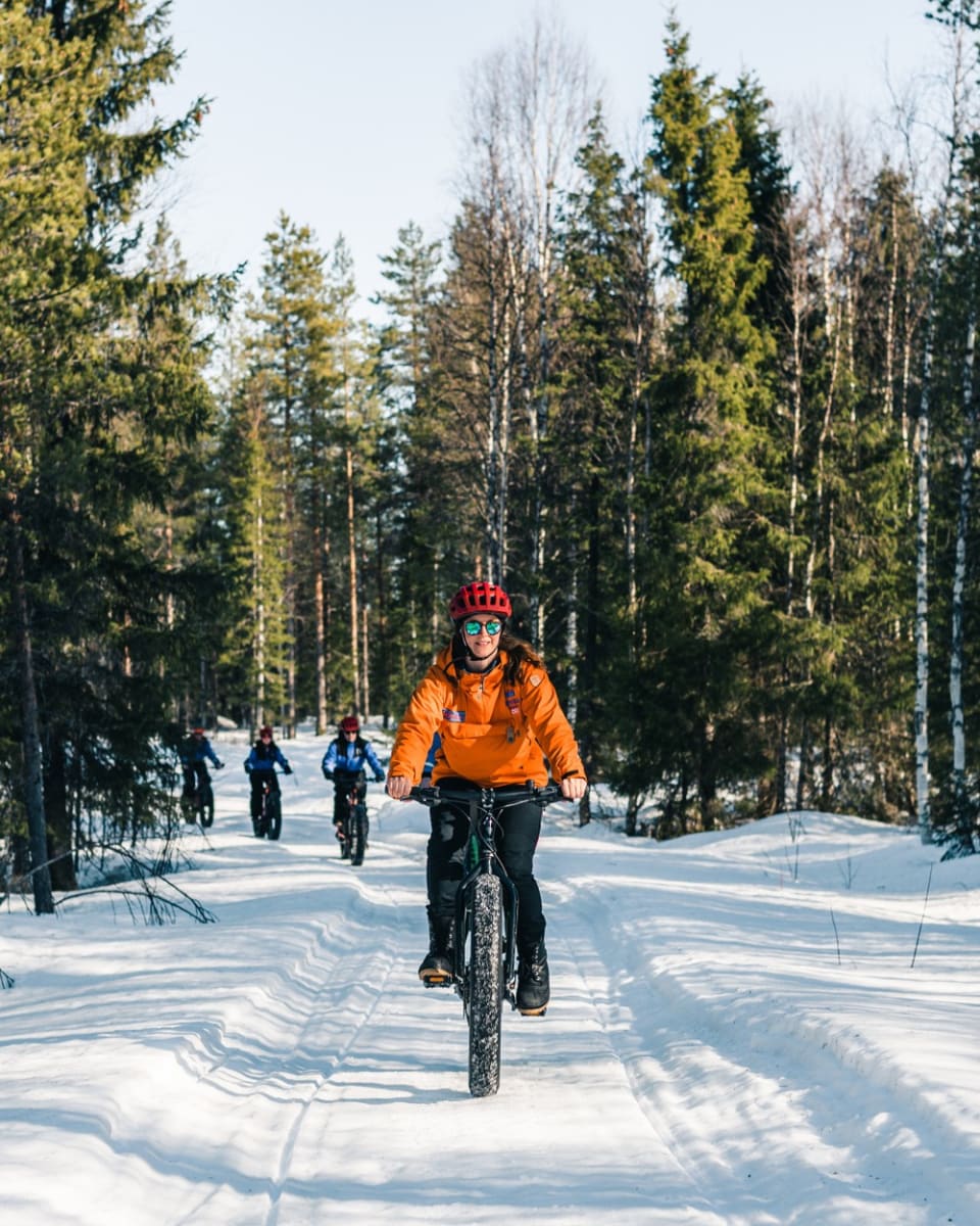 Winter eFatbike Tour in Snowy Forest