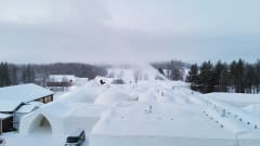 Aerial view of the SnowHotel