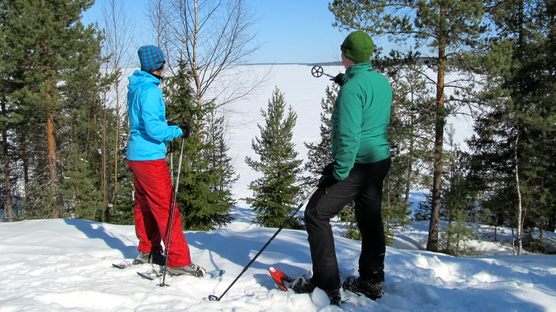 Snowshoeing in Kauppi forest