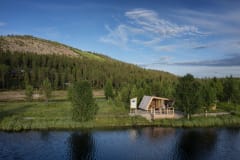 Observation point at Keselmäjärvi in summer