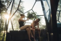 Igloo sauna summer