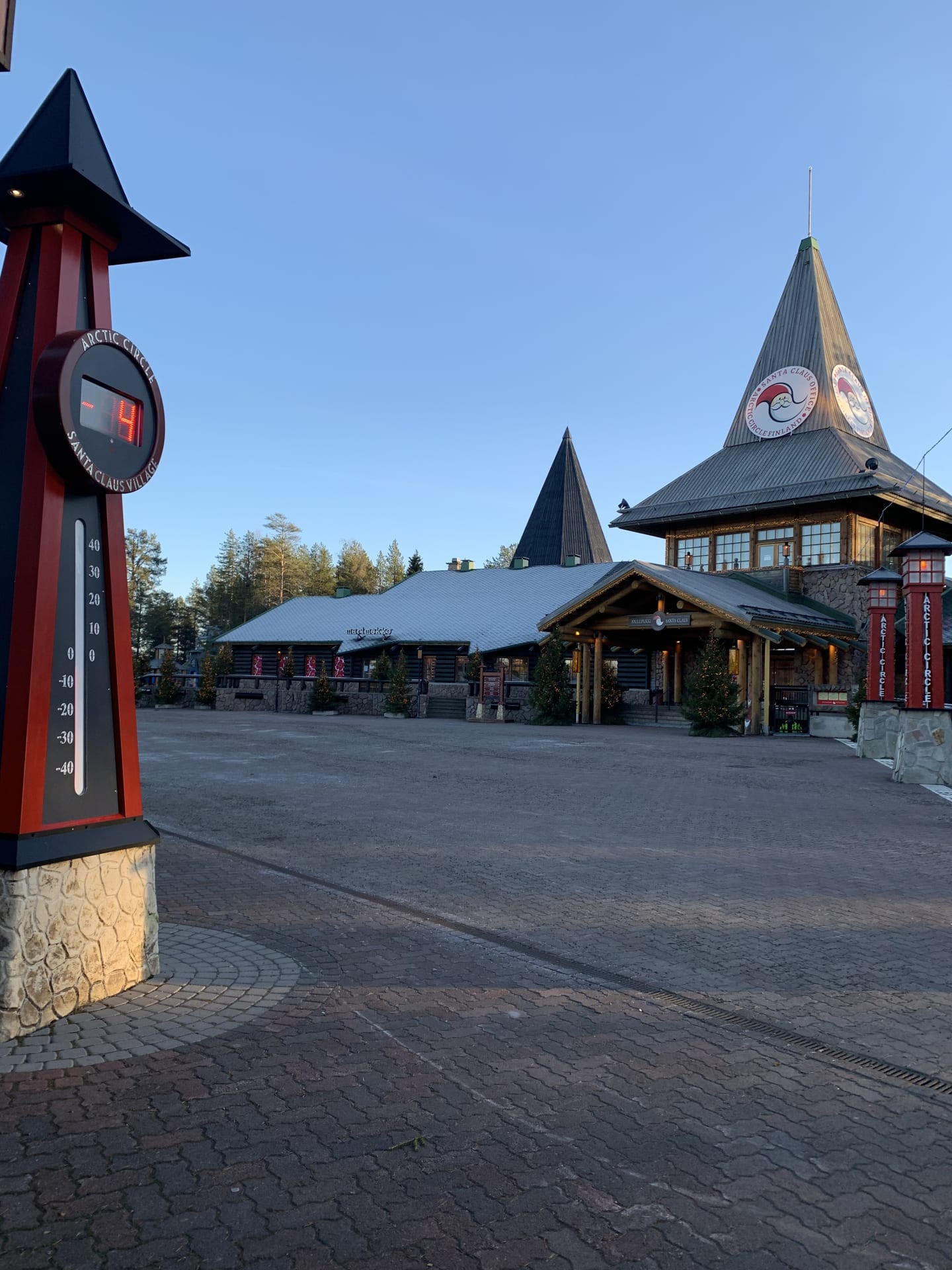 Santa Claus Office outside without snow