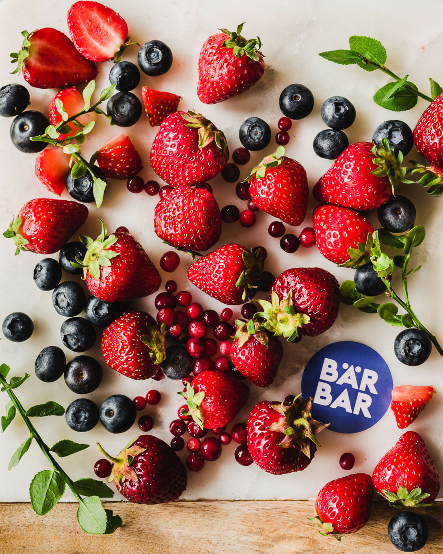 Berries and logo