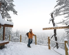 Observation Point in Kaunisharju in winter