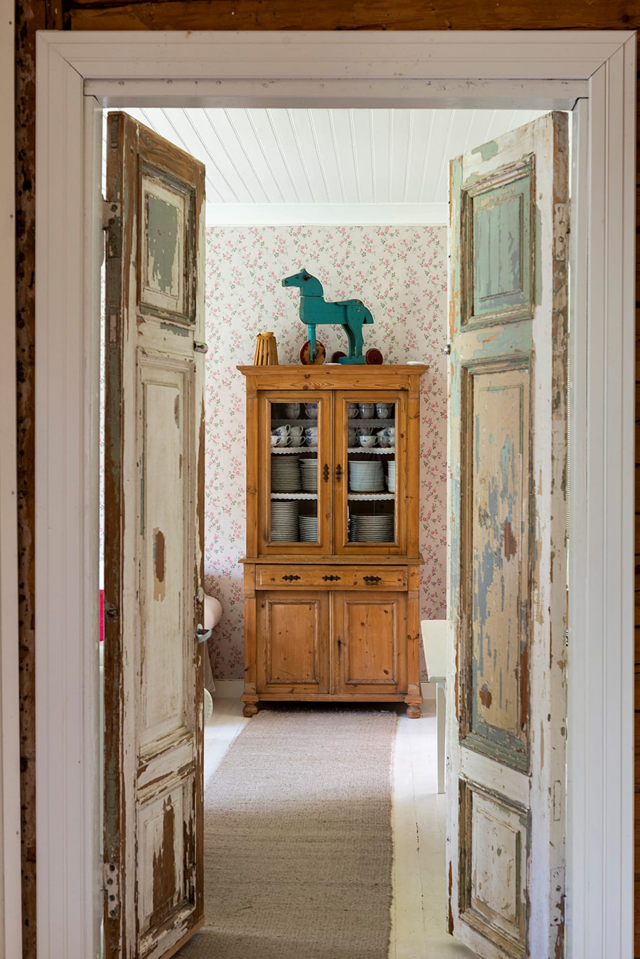 From beautiful wood doors you can acces to the living room.