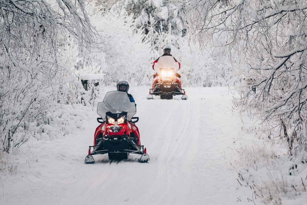 Snowmobiling Finland Adventurer's Snowmobile Tour 4h in Apukka, Rovaniemi, Lapland | Visit ...