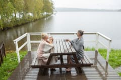 Rantasauna Pyhäjärven rannalla