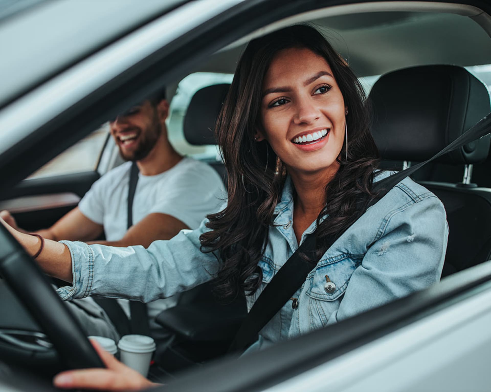 Car and happy customer