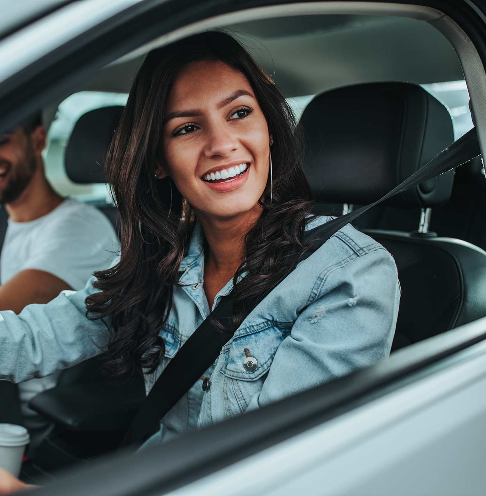 Car and happy customer