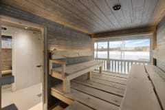 Saunasta järvelle näkymää. Lake view from the sauna.