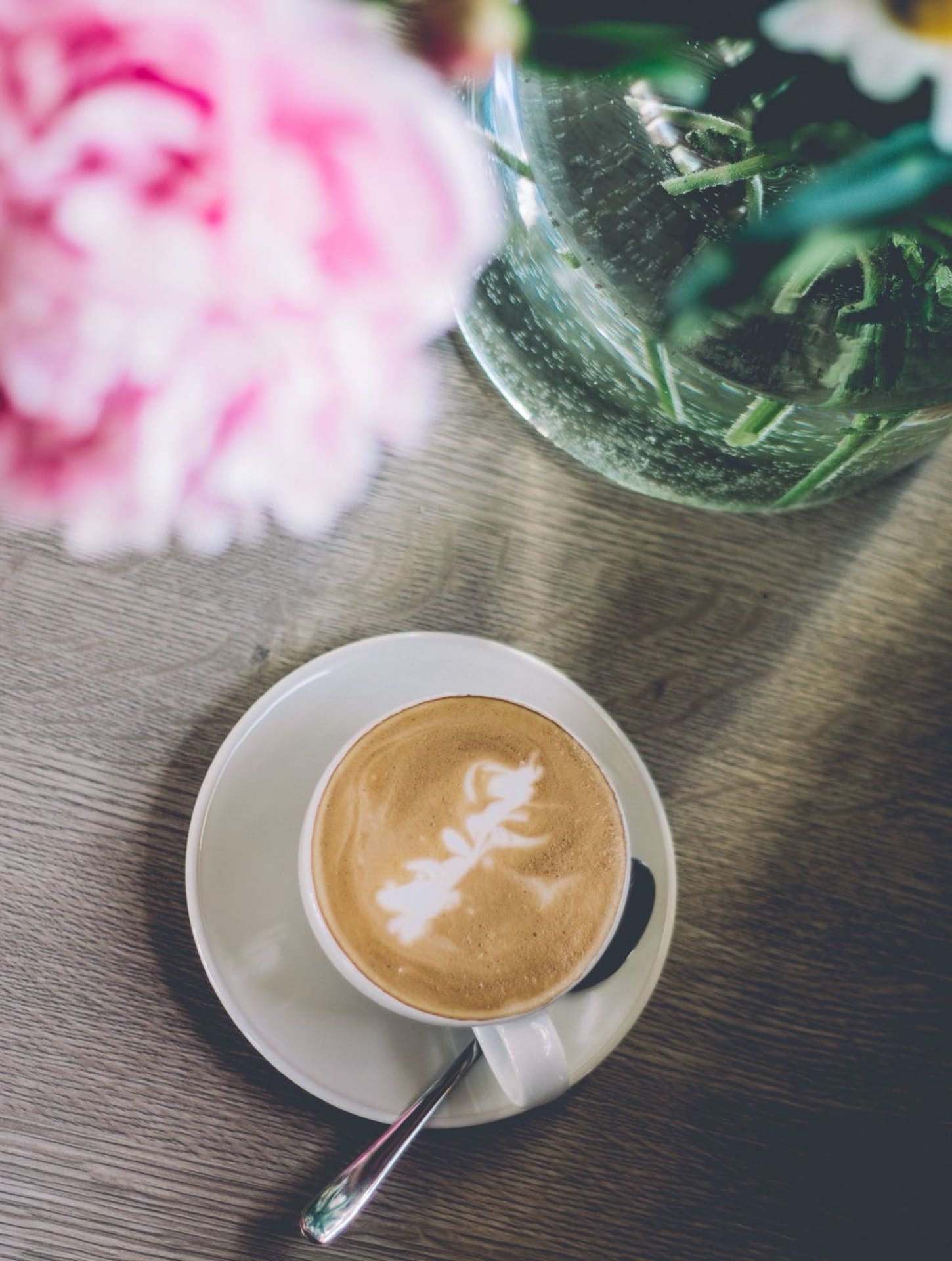 A cup of cappuccino.