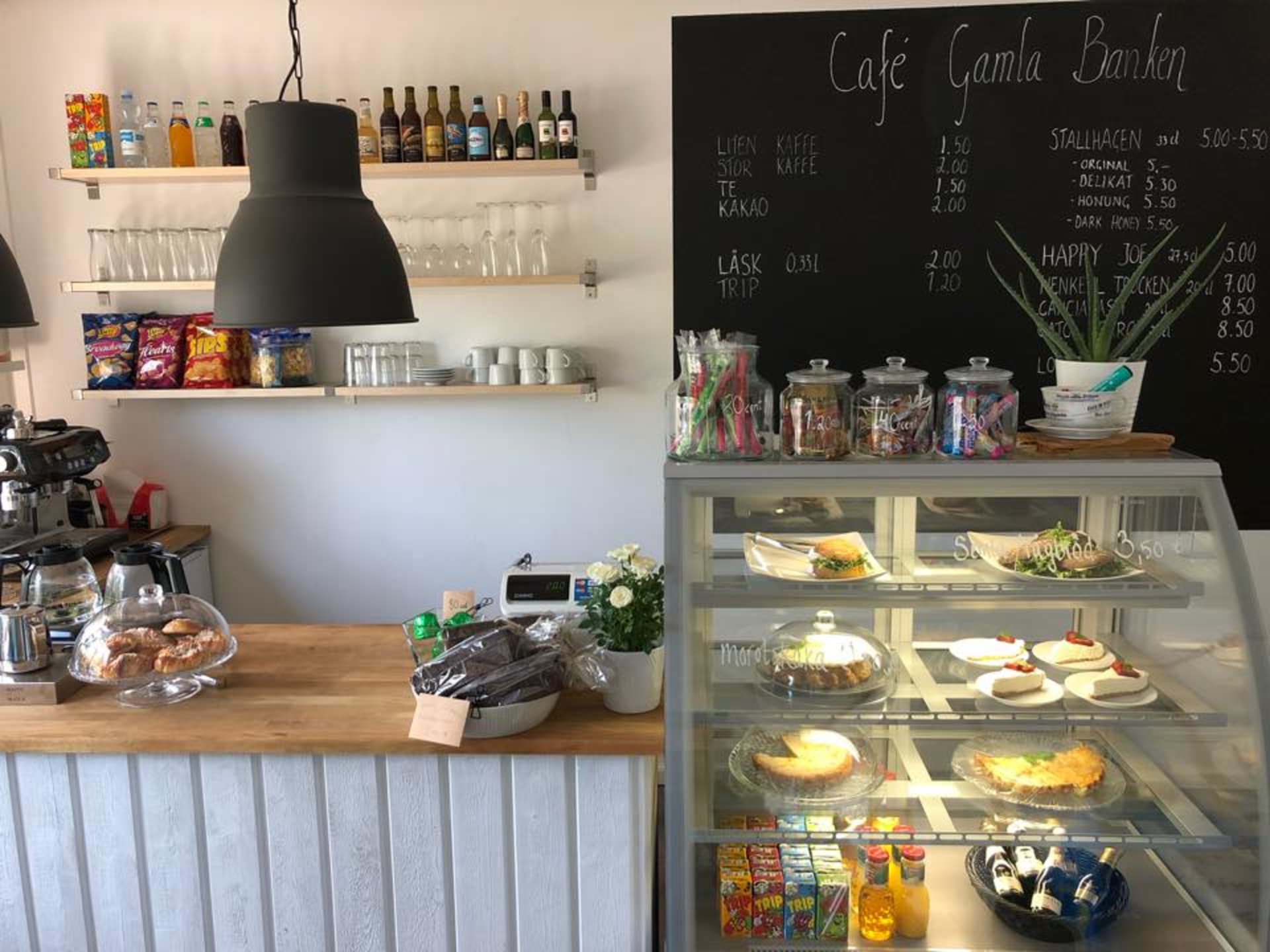 Interior view of the cafe