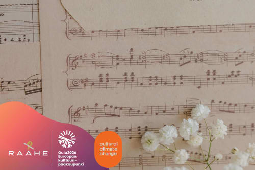 Raahe soi -tapahtumakuva: Nuotteja ja kukkia