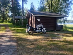 Some cottages have a lake view.