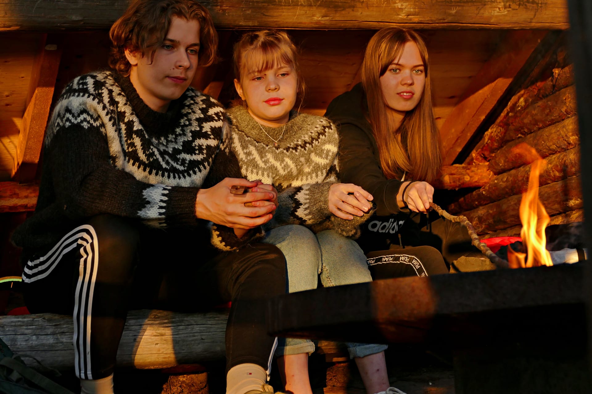 Metsäkartano Youth Centre camp school campfire