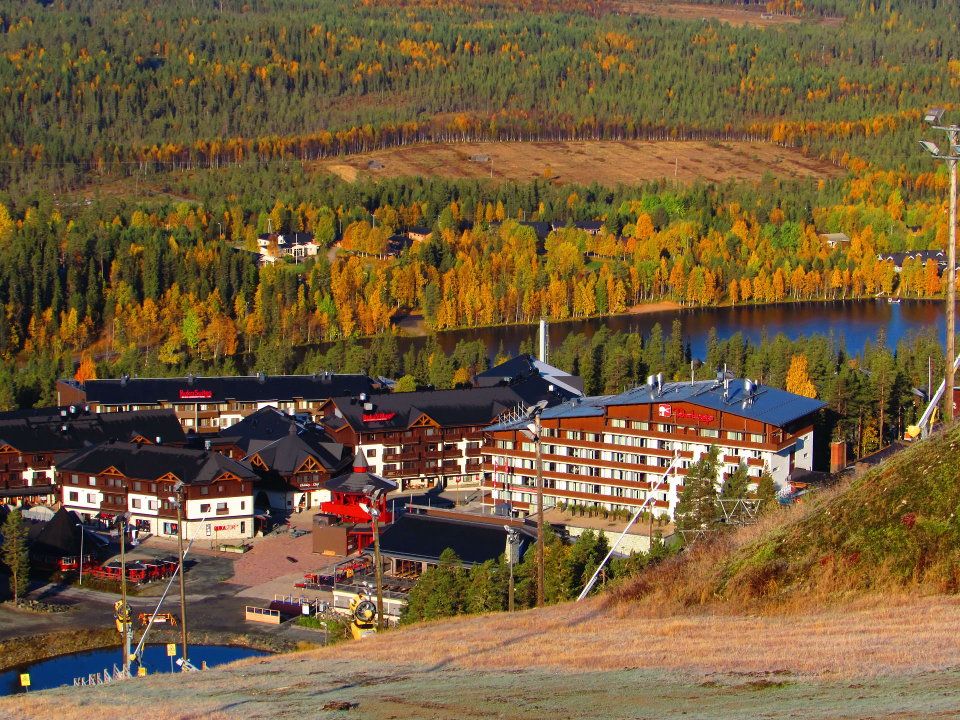 Ruka village in autumn