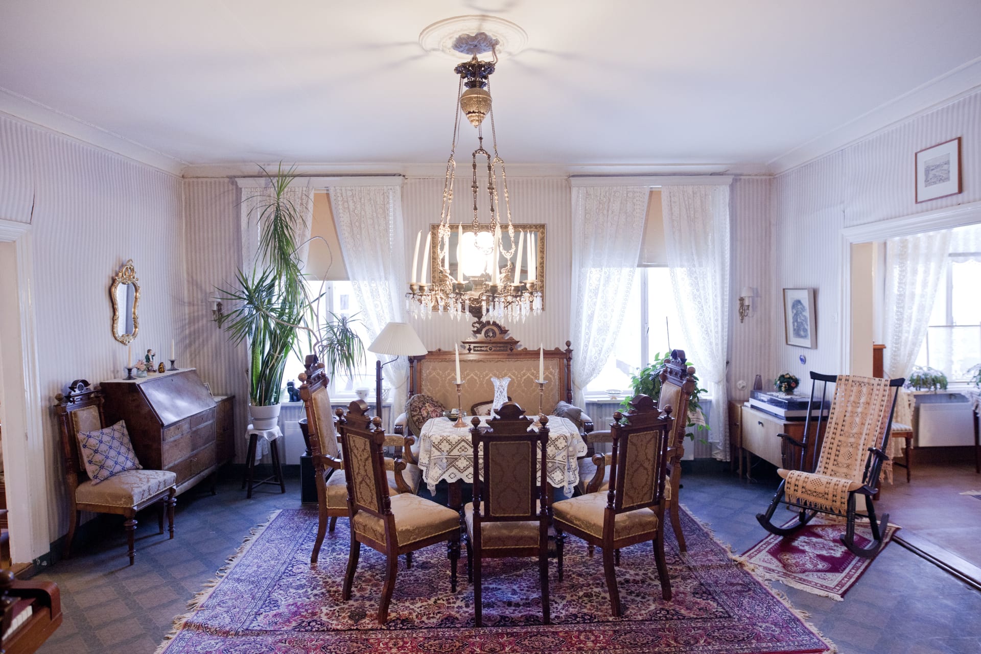 Drake home interior.