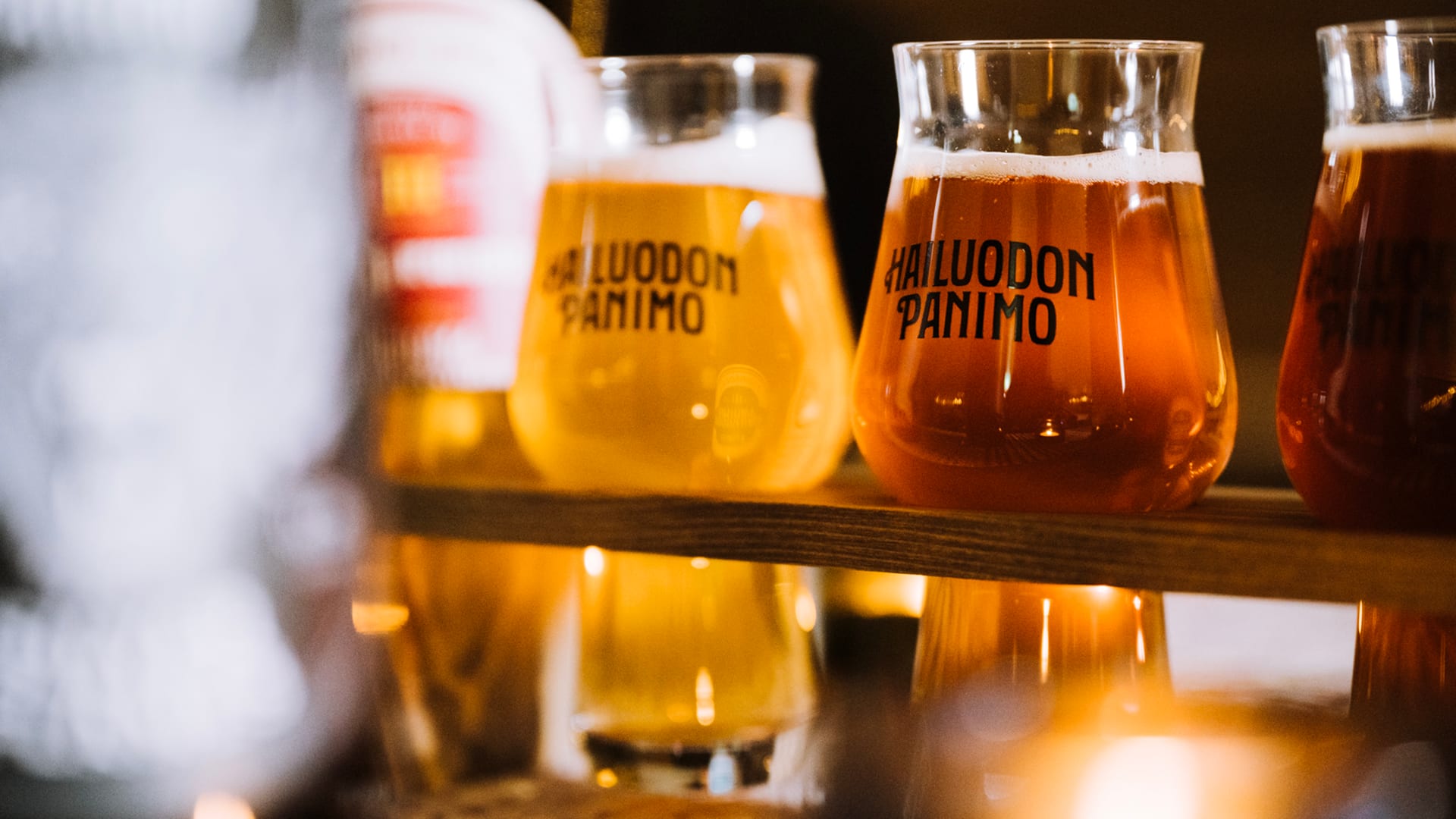 Tasting of four different beers at the Brewery