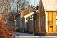 Wanha Raahe talvella.