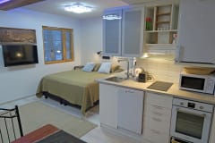 Room in a studio apartment