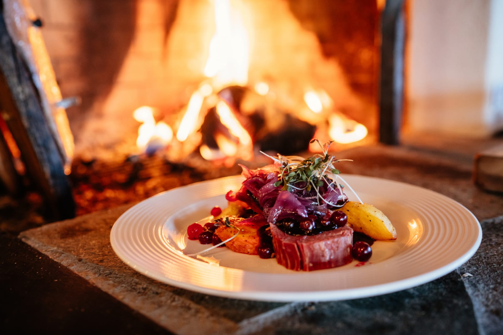 A delicious meal of Restaurant Aitta in Apukka Resort Rovaniemi Lapland Finland