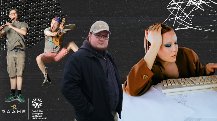 Nuoria soittimien ja tietokoneen kanssa