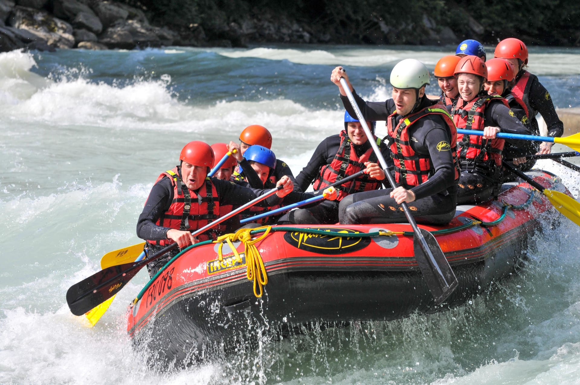 Three National Parks Summer Adventure in South Lapland - rafting in Oulanka