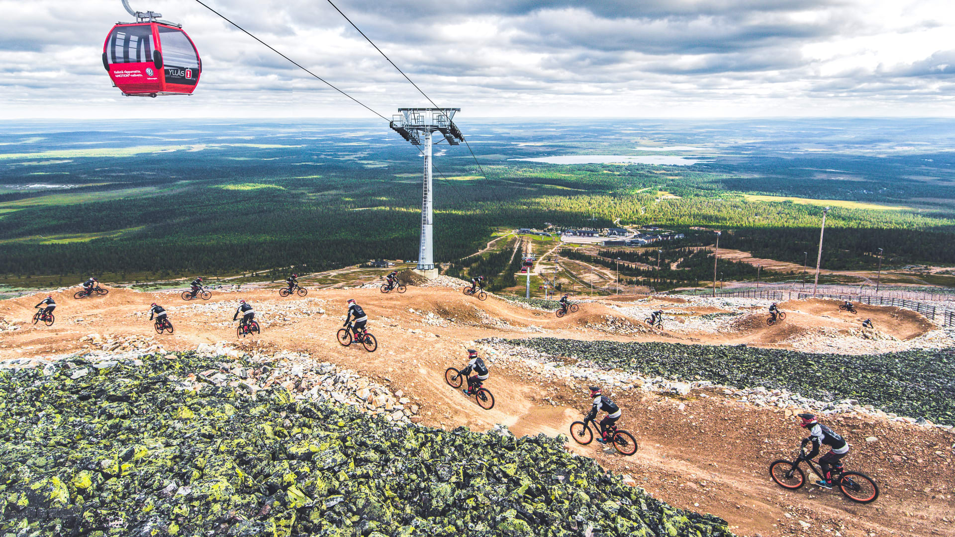 Ylläs Gondola and Bike Park in summer