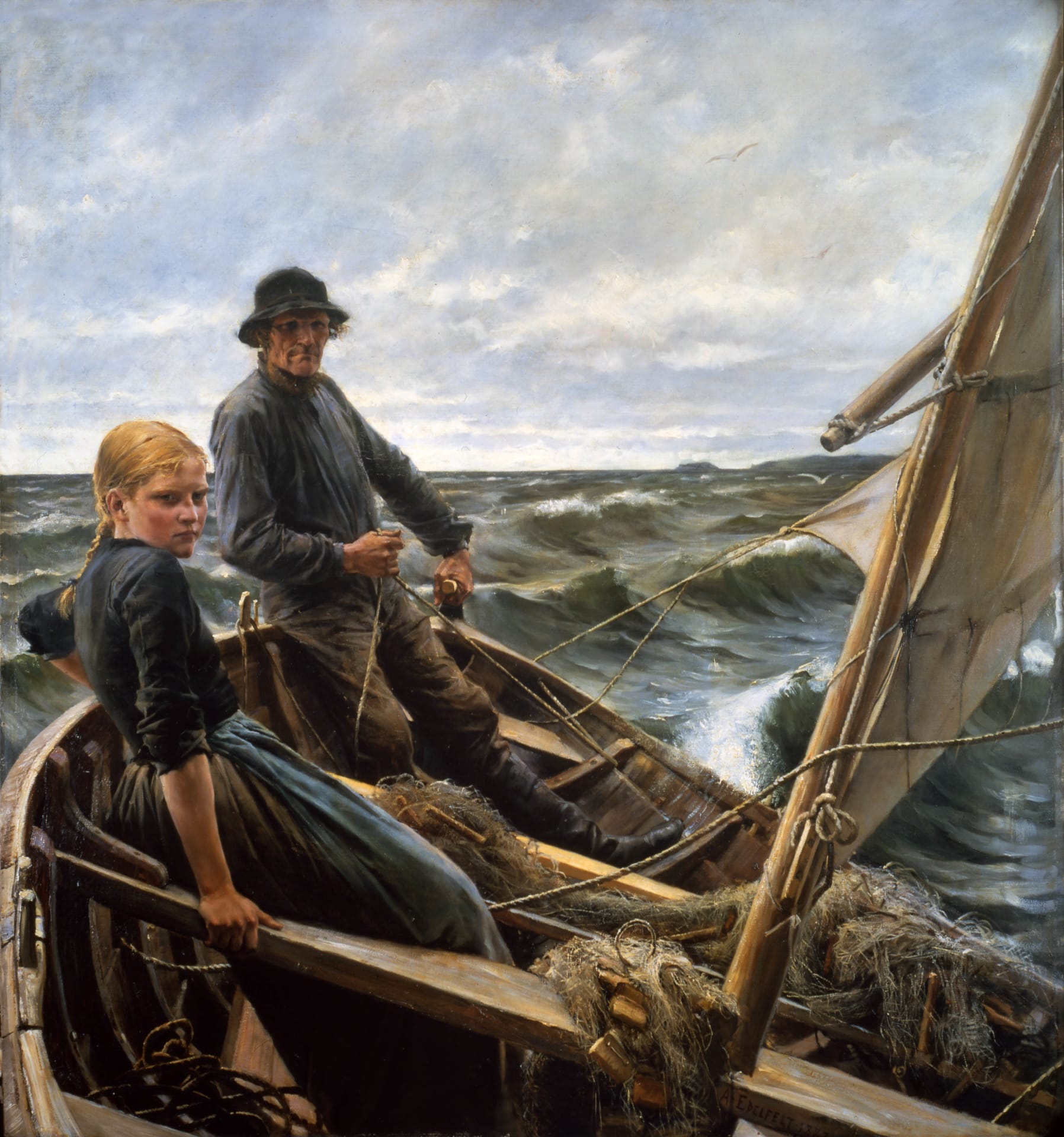 På havet, Albert Edelfelt