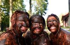 Peat treatment in the smoke sauna