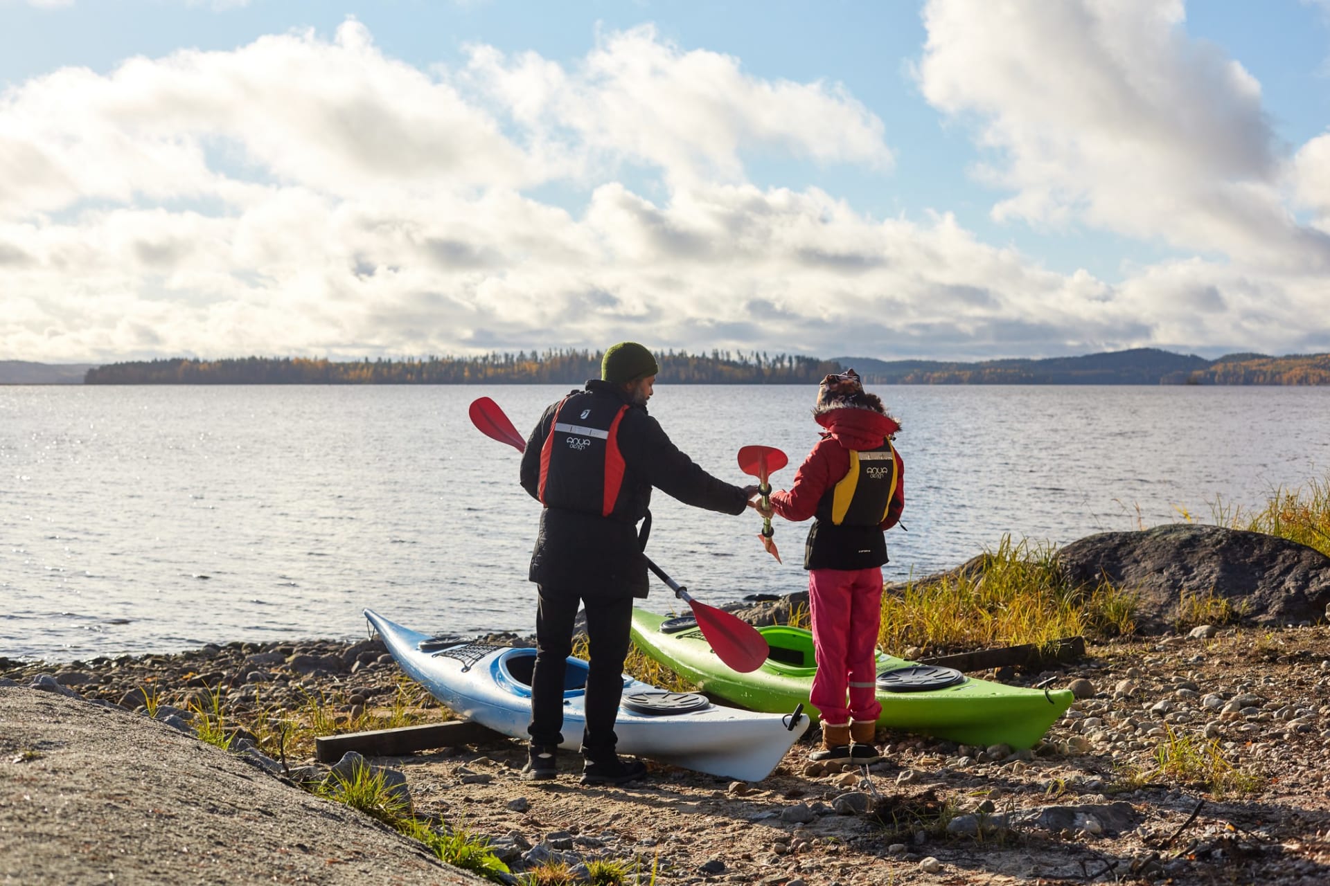 Kayak tour on lake Pielinen