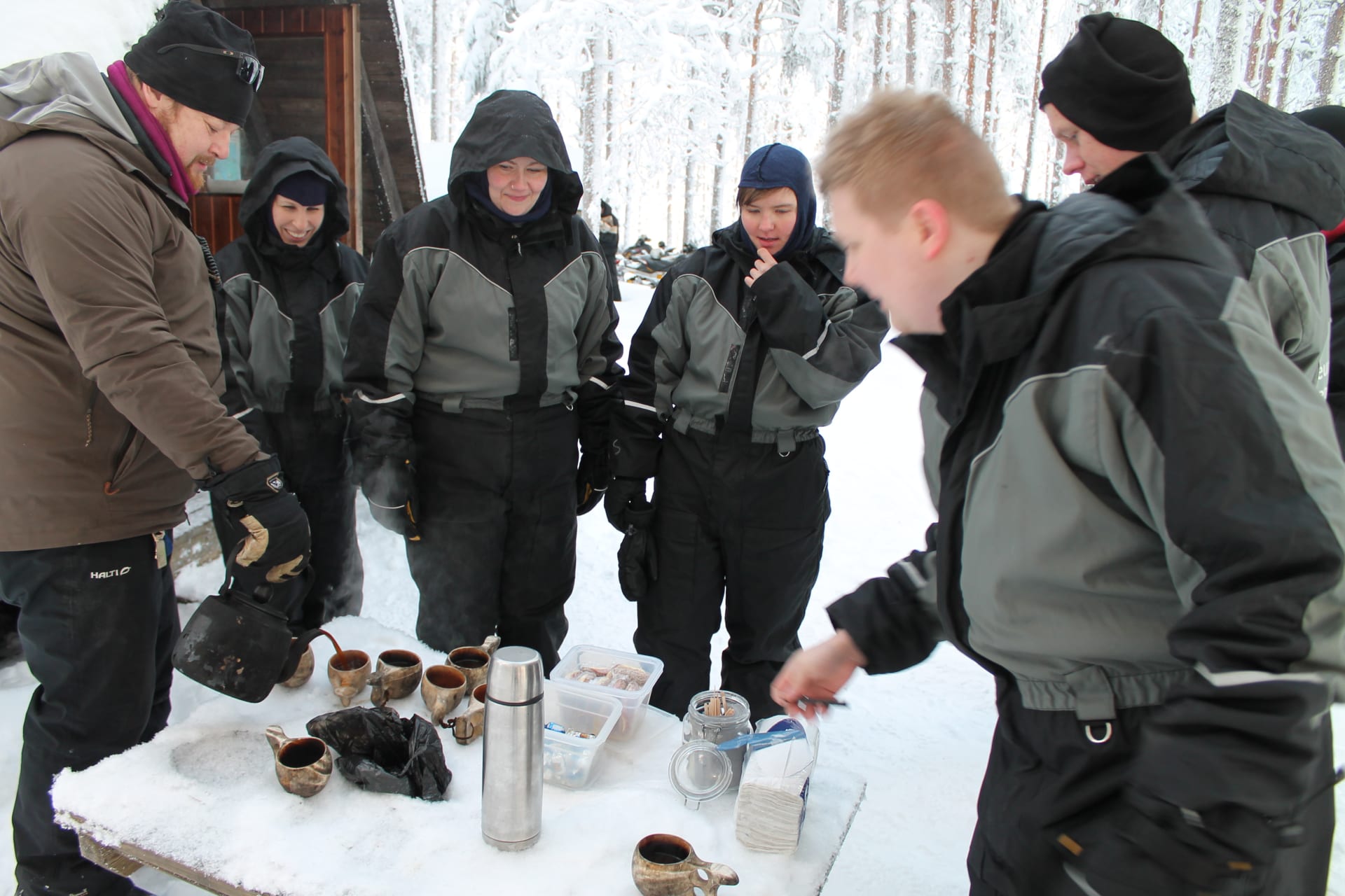 Varjola Resort Winter Forrest Ride with Snow Sledge