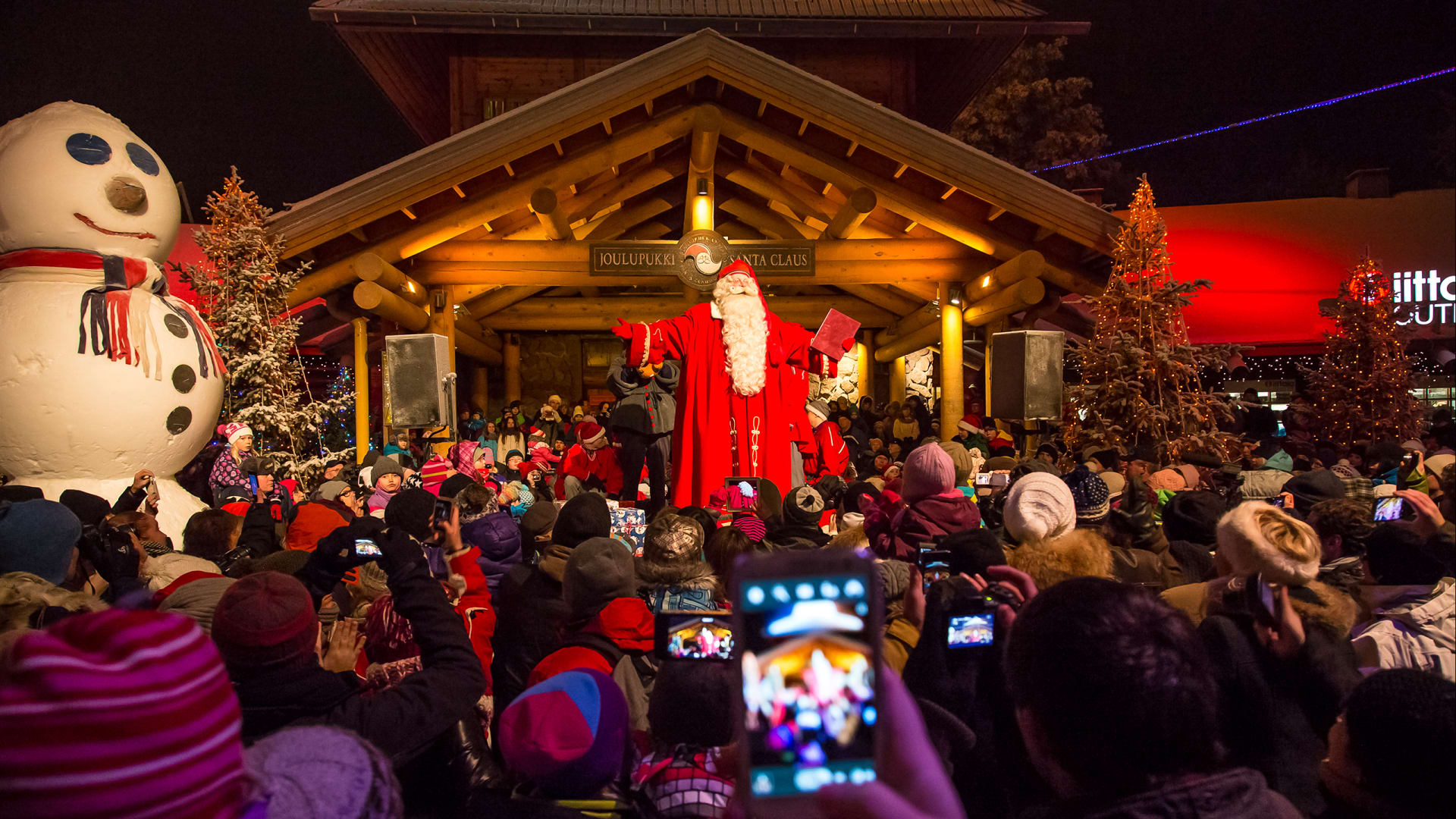 Countdown to Christmas at the Arctic Circle in Rovaniemi Lapland Finland
