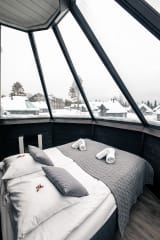 Aurora Cabin Glass Igloo in Apukka Resort Rovaniemi.