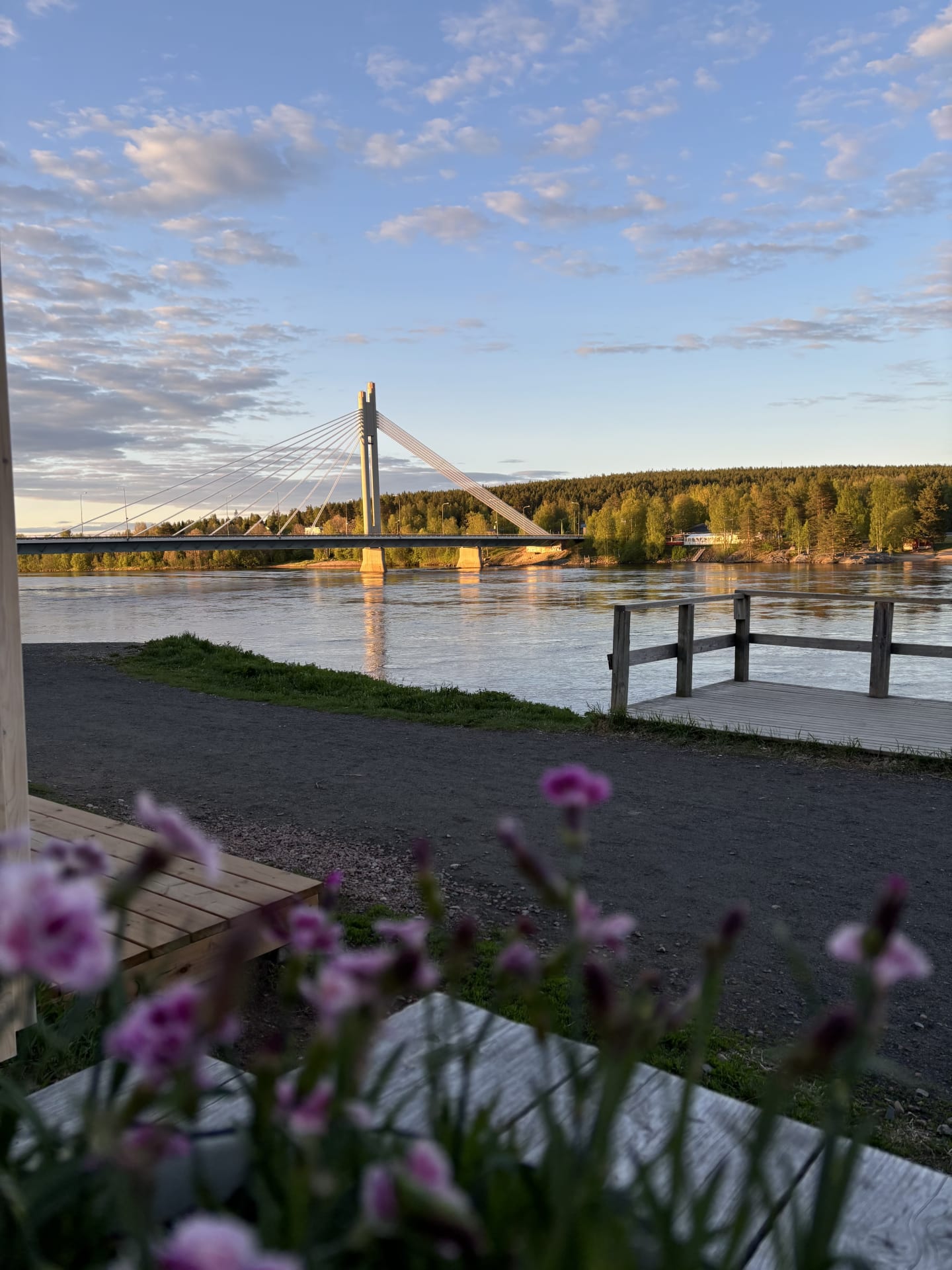 Summer night in Rovaniemi city