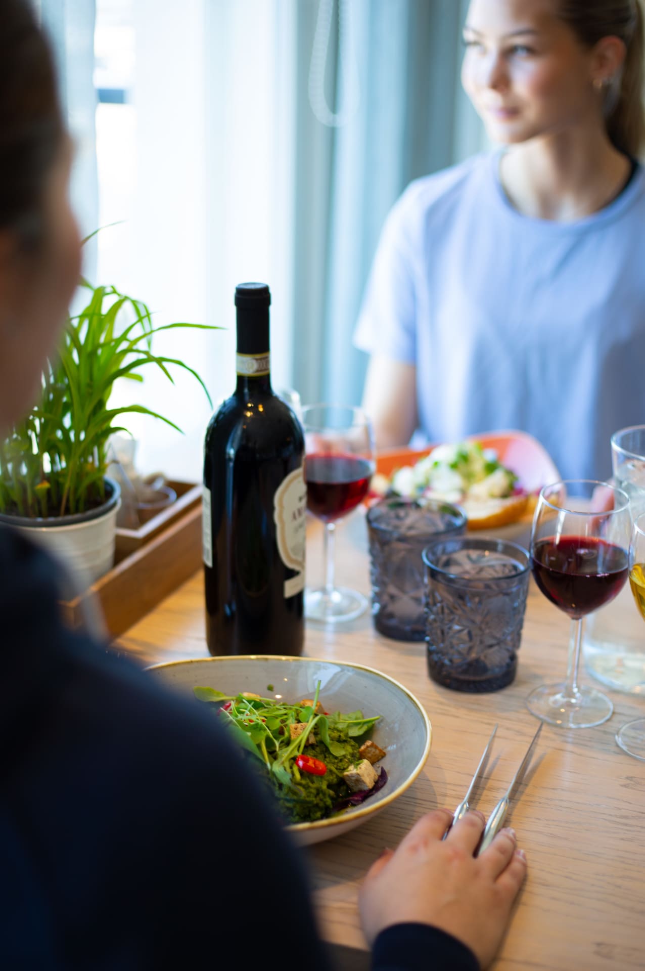 Harbor restaurant by the sea