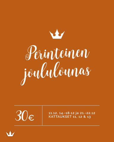 Perinteinen joululounas Raahen Hovissa