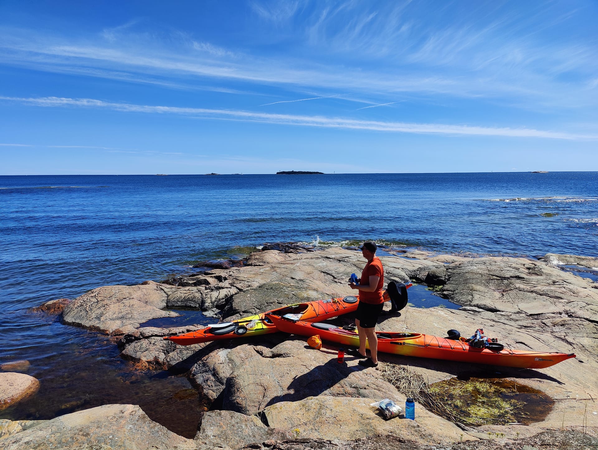 On a break in Espoo archpelago