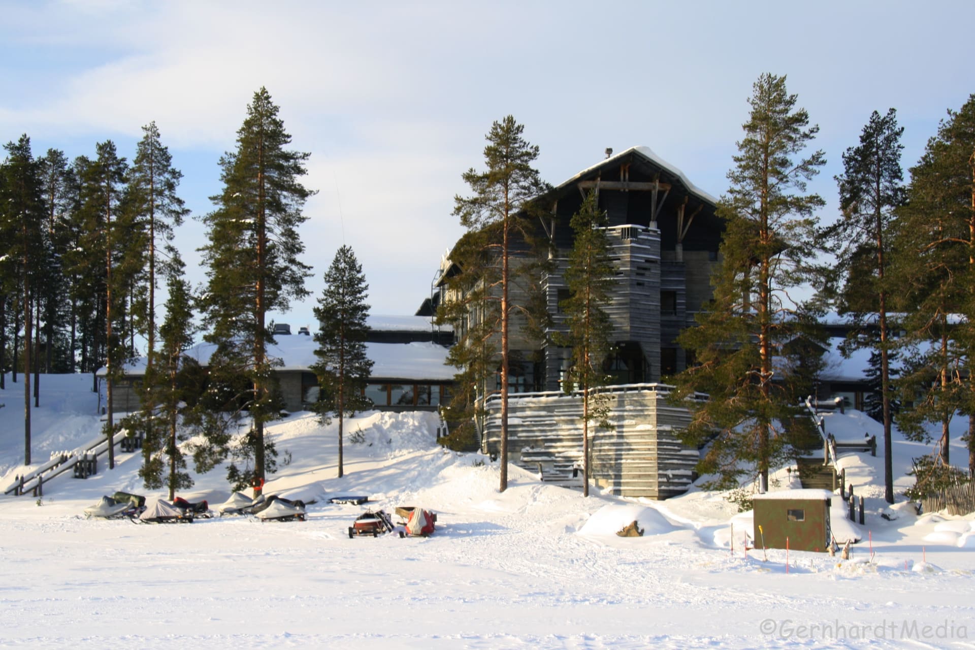 Hotel Kalevala in the winter