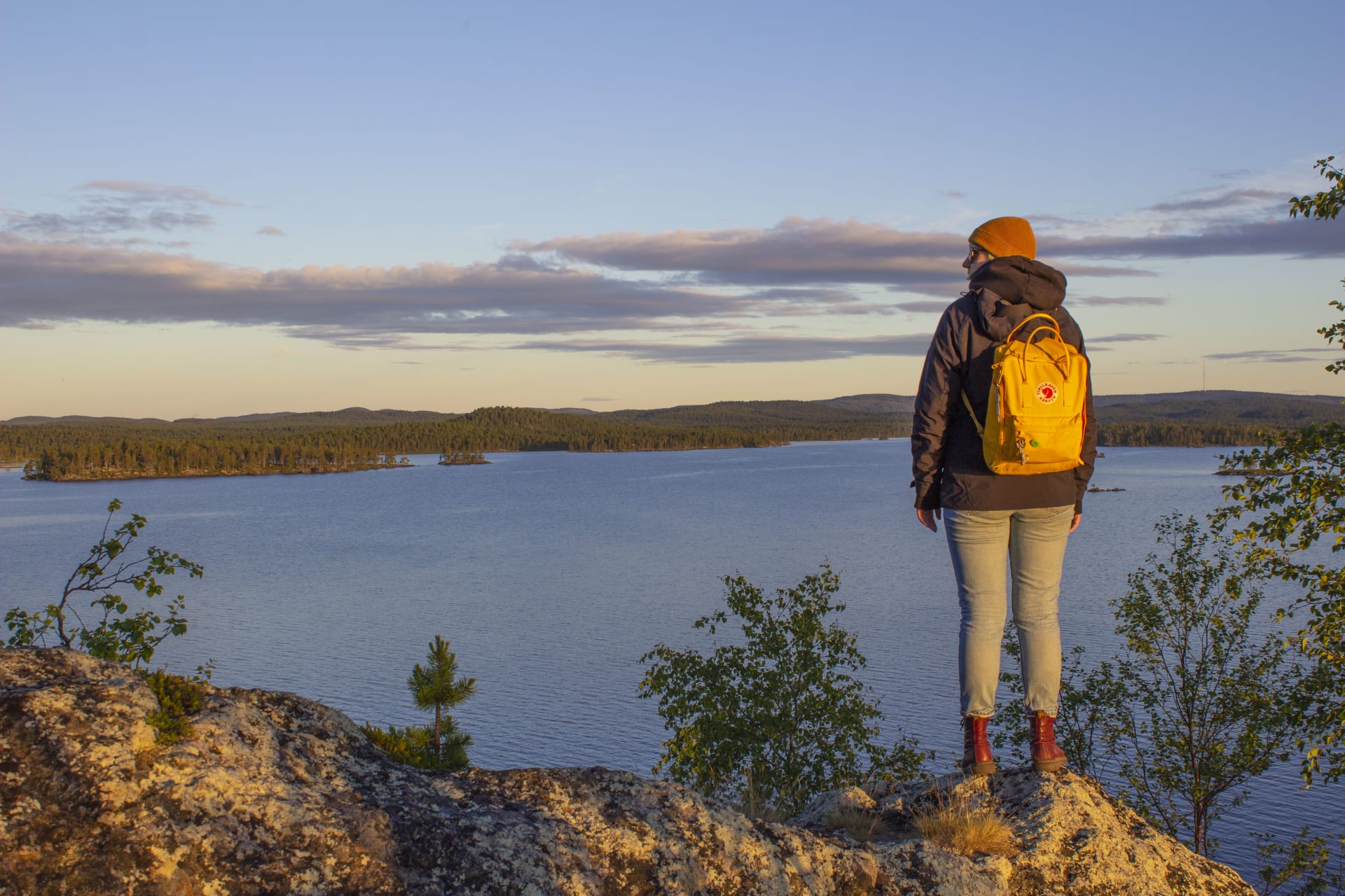 Inarijärven maisema Ukonsaarelta