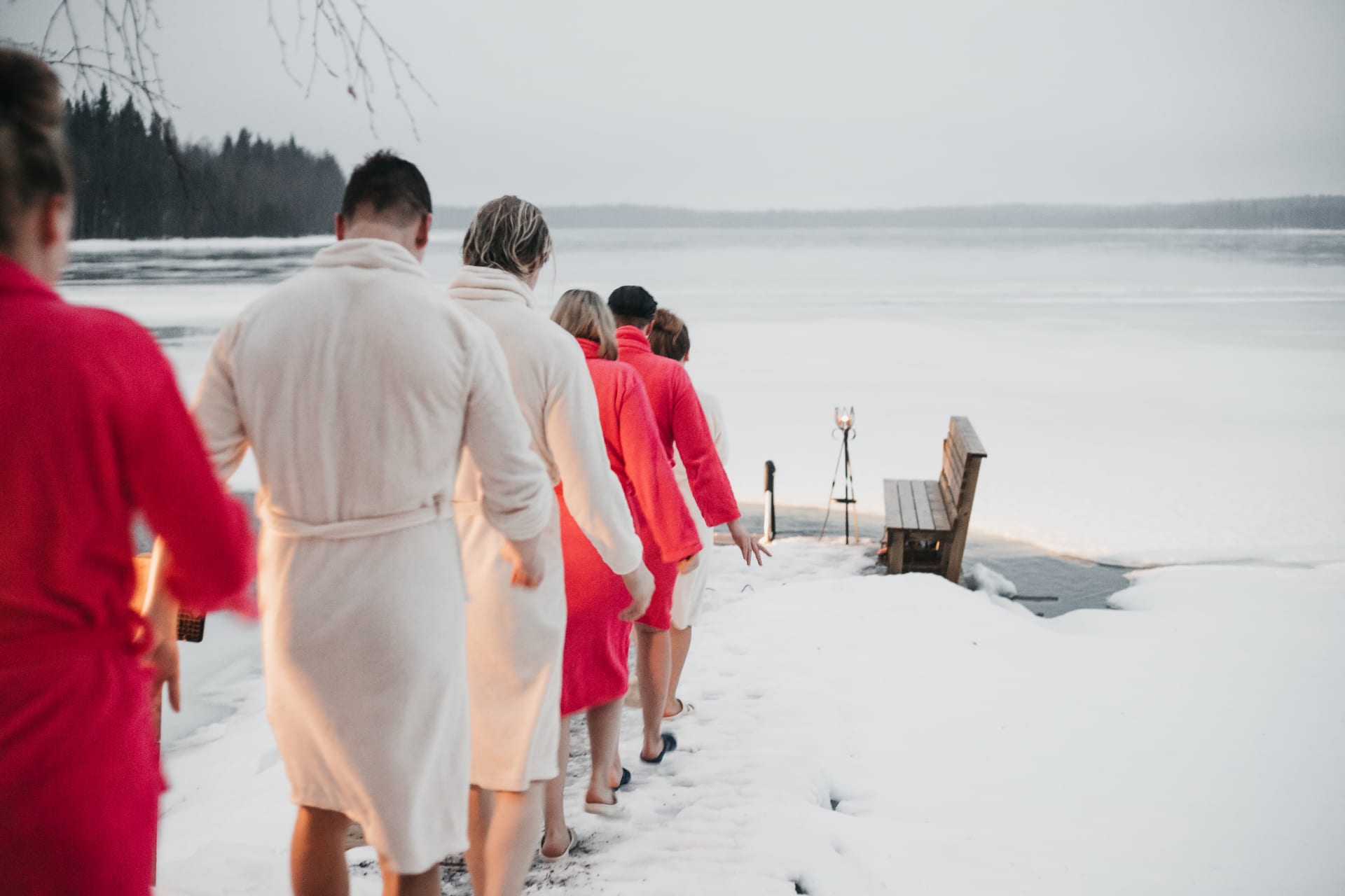 Sauna Ice Swimming
