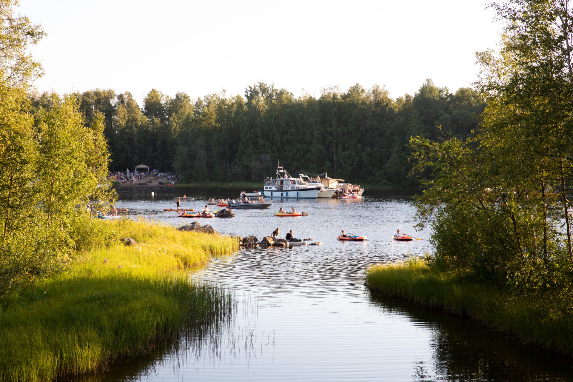 Kuusisaari recreation park in summer.