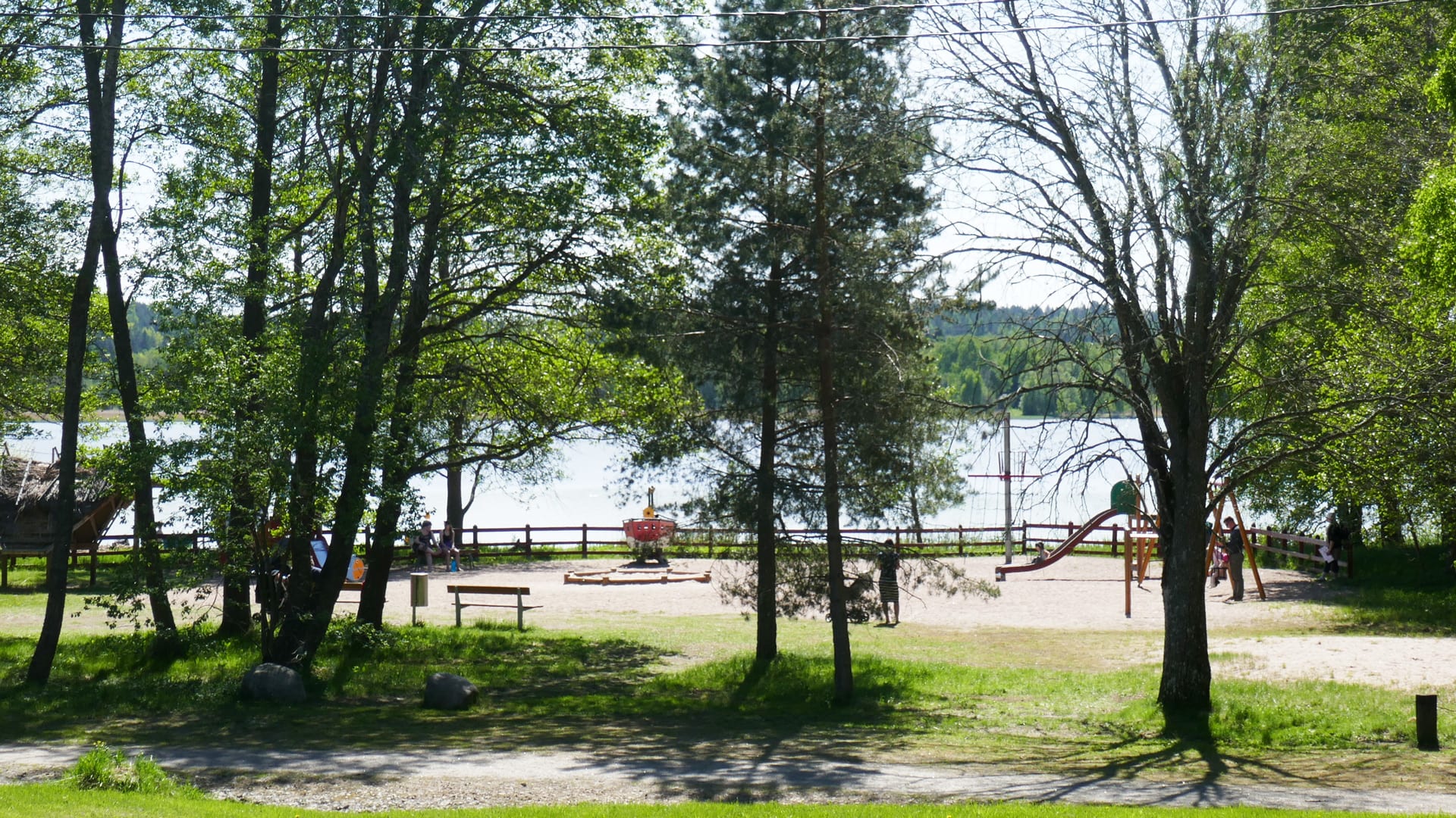Childrens playground at Vuohensaari