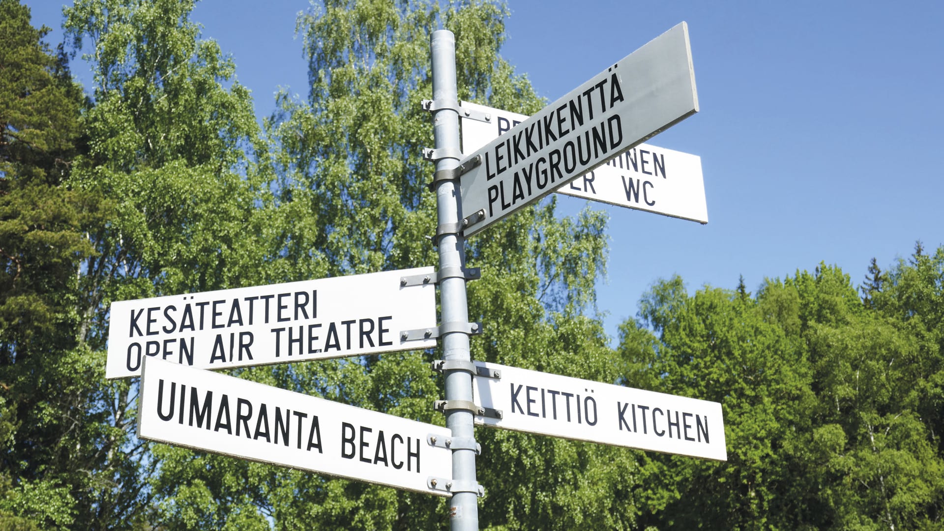 Sign at Vuohensaari