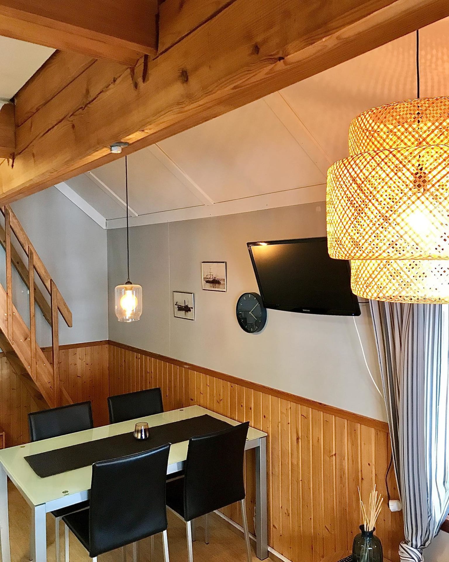 Each cottage with sauna has tv & wifi.